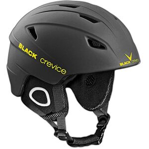 Black Crevice Kitzbühel Ski Helmet Black black/yellow Size:XS Black Crevice Kitzbühel Ski Helmet Black black/yellow Size:XS
