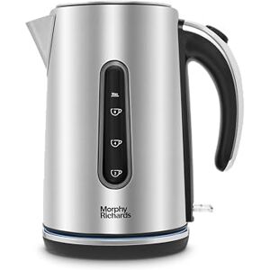 Morphy Richards 1.7L Motive Jug Kettle, 3Kw Rapid Boil, Automatic Shut-off, Boil Dry Protection, 360 Degree Base, Blue Illumination Dolly Switch, Brushed Steel, 102800 Morphy Richards 1.7L Motive Jug Kettle, 3Kw Rapid Boil, Automatic Shut-off, Boil Dry Protection, 360 Degree Base, Blue Illumination Dolly Switch, Brushed Steel, 102800