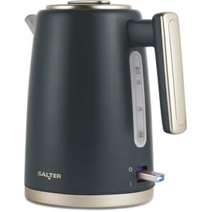 Salter EK5561BGRY Gray Electric Kettle - 1.7L - Strix Technology Salter EK5561BGRY Gray Electric Kettle - 1.7L - Strix Technology