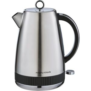 Morphy Richards Mexborough 1.7L Kettle, Stainless Steel, 3K Rapid Boil, 360 Base, Anti-Lime Scale Filter, Boil Dry Protection, Illuminated On/Off Switch, Water Window, Ring Pull, Black Trim, 102901 Morphy Richards Mexborough 1.7L Kettle, Stainless Steel, 3K Rapid Boil, 360 Base, Anti-Lime Scale Filter, Boil Dry Protection, Illuminated On/Off Switch, Water Window, Ring Pull, Black Trim, 102901