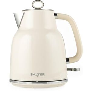 Salter Retro Cream 1.7 L Kettle – 3KW Rapid Boil, 360° Base, Removable Limescale Filter, Cordless, Water Level Window, Blue Indicator Light, Boil Dry Sensor & Auto Shut-Off, Vintage Design Salter Retro Cream 1.7 L Kettle – 3KW Rapid Boil, 360° Base, Removable Limescale Filter, Cordless, Water Level Window, Blue Indicator Light, Boil Dry Sensor & Auto Shut-Off, Vintage Design