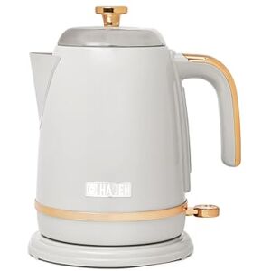 HADEN Salcombe Grey Kettle 1.7L Capacity, Rapid Boil, Auto Shut-off, Cordless Stainless Steel Electric Kettle BPA Free, Easy Pour Spout Stylish Kitchen Appliance HADEN Salcombe Grey Kettle 1.7L Capacity, Rapid Boil, Auto Shut-off, Cordless Stainless Steel Electric Kettle BPA Free, Easy Pour Spout Stylish Kitchen Appliance
