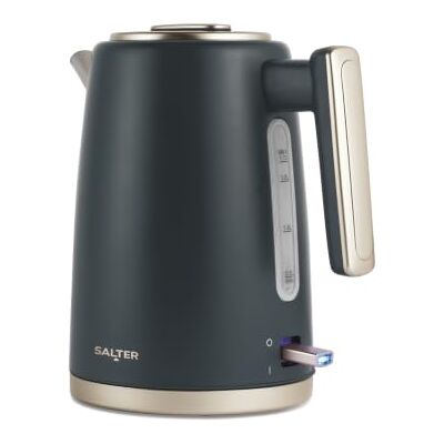 Salter EK5561BGRY Gray Electric Kettle - 1.7L - Strix Technology Salter EK5561BGRY Gray Electric Kettle - 1.7L - Strix Technology