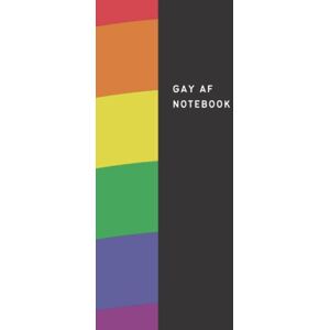 Stone, Demi Gay AF Notebook: LGBTQIA+ Pride Black & Rainbow Flag Journal Stone, Demi Gay AF Notebook: LGBTQIA+ Pride Black & Rainbow Flag Journal