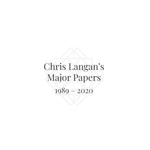 Langan, Christopher Michael Chris Langan's Major Papers 1989 2020 Langan, Christopher Michael Chris Langan's Major Papers 1989 2020