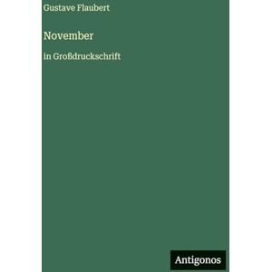 Flaubert, Gustave November: in Großdruckschrift Flaubert, Gustave November: in Großdruckschrift