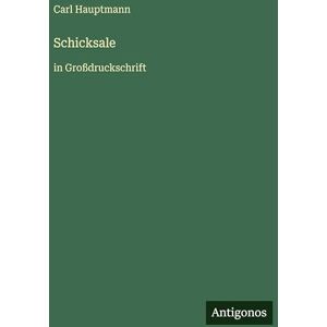 Hauptmann, Carl Schicksale: in Großdruckschrift Hauptmann, Carl Schicksale: in Großdruckschrift