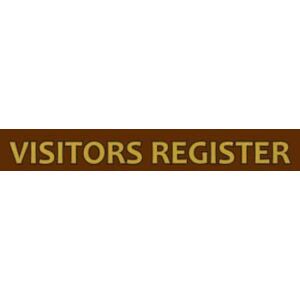 Tracker, Record Visitors Register: Visitors Log Book, Sign In & Out, Register, Brown Hard Cover, 8 x 11 inch, 120 pages, Logbook Tracker, Record Visitors Register: Visitors Log Book, Sign In & Out, Register, Brown Hard Cover, 8 x 11 inch, 120 pages, Logbook