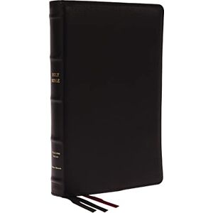 Thomas Nelson KJV Holy Bible: Large Print Thinline, Black Goatskin Leather, Premier Collection, Red Letter, Comfort Print (Thumb Indexed): King James Version: Holy Bible, King James Version Thomas Nelson KJV Holy Bible: Large Print Thinline, Black Goatskin Leather, Premier Collection, Red Letter, Comfort Print (Thumb Indexed): King James Version: Holy Bible, King James Version