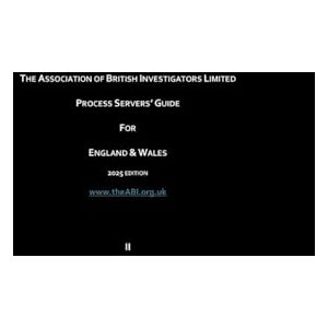 Ashby, Ms Nicci The Process Servers' Guide (Professional Investigators' Good Practice Guides (UK)) Ashby, Ms Nicci The Process Servers' Guide (Professional Investigators' Good Practice Guides (UK))