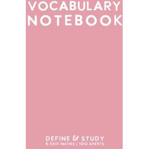 Van Sipe, Megan Vocabulary Notebook: Light Pink Softcover Word Study Journal by schoolnest Van Sipe, Megan Vocabulary Notebook: Light Pink Softcover Word Study Journal by schoolnest