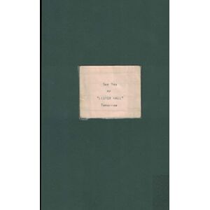 Ford, Garret See You At Lister Hall Tomorrow Ford, Garret See You At Lister Hall Tomorrow