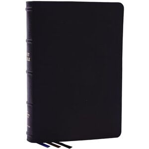 Thomas Nelson NKJV, Large Print Thinline Reference Bible, Blue Letter, Maclaren Series, Genuine Leather, Black, Comfort Print: Holy Bible, New King James Version Thomas Nelson NKJV, Large Print Thinline Reference Bible, Blue Letter, Maclaren Series, Genuine Leather, Black, Comfort Print: Holy Bible, New King James Version