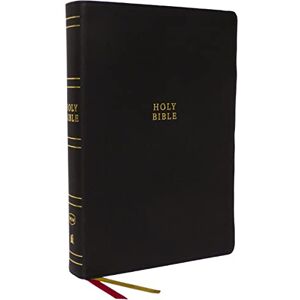 Thomas Nelson NKJV Holy Bible, Super Giant Print Reference Bible, Black Genuine Leather, 43,000 Cross References, Red Letter, Comfort Print: New King James Version Thomas Nelson NKJV Holy Bible, Super Giant Print Reference Bible, Black Genuine Leather, 43,000 Cross References, Red Letter, Comfort Print: New King James Version