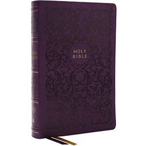 Thomas Nelson KJV Holy Bible with 73,000 Center-Column Cross References, Purple Leathersoft, Red Letter, Comfort Print: King James Version Thomas Nelson KJV Holy Bible with 73,000 Center-Column Cross References, Purple Leathersoft, Red Letter, Comfort Print: King James Version