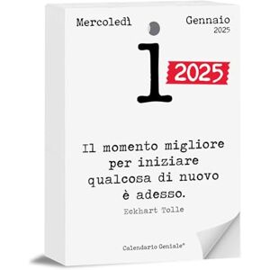 Calendario Geniale 2025 The First and the Original. Philosophical Gift Idea. Organic Table Calendar with Gift Box. Daily Philosophical Phrases. Digital Bonus. Insert 10 x 14 cm Calendario Geniale 2025 The First and the Original. Philosophical Gift Idea. Organic Table Calendar with Gift Box. Daily Philosophical Phrases. Digital Bonus. Insert 10 x 14 cm