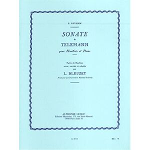 TELEMANN GEORG PHIL Georg Philipp Telemann: Sonata in a Minor (Oboe and Piano) TELEMANN GEORG PHIL Georg Philipp Telemann: Sonata in a Minor (Oboe and Piano)