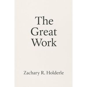 Holderle, Zachary R. The Great Work Holderle, Zachary R. The Great Work