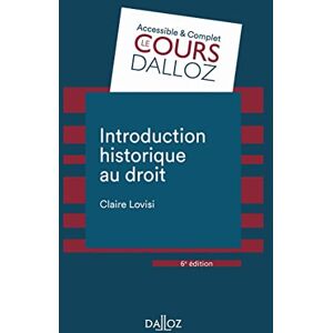 Lovisi, Claire Introduction historique au droit 6ed Lovisi, Claire Introduction historique au droit 6ed