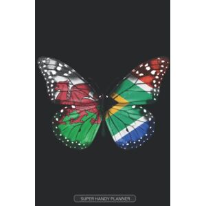 Country Planners, Popini Planner: Welsh South African Flag Combined Butterfly Flags Of Wales South Africa Country Planners, Popini Planner: Welsh South African Flag Combined Butterfly Flags Of Wales South Africa