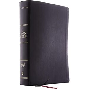 Thomas Nelson The NKJV, Open Bible, Black Leathersoft, Red Letter, Comfort Print (Thumb Indexed): Complete Reference System Thomas Nelson The NKJV, Open Bible, Black Leathersoft, Red Letter, Comfort Print (Thumb Indexed): Complete Reference System