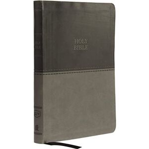 Thomas Nelson KJV Holy Bible: Value Large Print Thinline, Gray Leathersoft, Red Letter, Comfort Print: King James Version: Holy Bible, King James Version Thomas Nelson KJV Holy Bible: Value Large Print Thinline, Gray Leathersoft, Red Letter, Comfort Print: King James Version: Holy Bible, King James Version