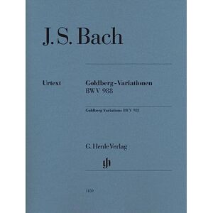 Bach, Johann Sebastian Goldberg Variations BWV 988 piano (HN 1159): Urtextausgabe ohne Fingersatz Bach, Johann Sebastian Goldberg Variations BWV 988 piano (HN 1159): Urtextausgabe ohne Fingersatz
