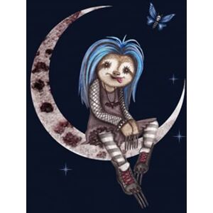 Timble Gothic Sloth Girl, Celestial Sketchbook Journal: Hardcover Notebook, Medium 6 x 9 Inches, 90 GSM White Blank pages, Black Timble Gothic Sloth Girl, Celestial Sketchbook Journal: Hardcover Notebook, Medium 6 x 9 Inches, 90 GSM White Blank pages, Black