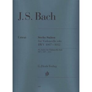 Bach, Johann Sebastian 6 Suites for Violoncello solo BWV 1007-1012 cello (HN 666) Bach, Johann Sebastian 6 Suites for Violoncello solo BWV 1007-1012 cello (HN 666)