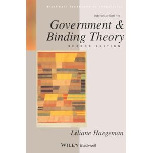 Haegeman, Liliane Introduction to Government and Binding Theory: 0001 (Blackwell Textbooks in Linguistics) Haegeman, Liliane Introduction to Government and Binding Theory: 0001 (Blackwell Textbooks in Linguistics)