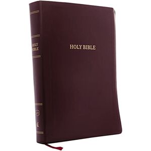 Thomas Nelson KJV Holy Bible: Super Giant Print with 43,000 Cross References, Burgundy Leather-look, Red Letter, Comfort Print: King James Version: Holy Bible, King James Version Thomas Nelson KJV Holy Bible: Super Giant Print with 43,000 Cross References, Burgundy Leather-look, Red Letter, Comfort Print: King James Version: Holy Bible, King James Version