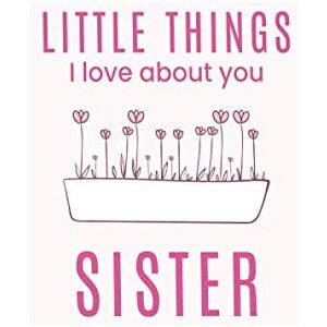 Lil Big Hart Little Things I Love About You Sister: Fill in the Blank Little Journal Gift Book for a Special Sister Whimsical Flower Pot Lil Big Hart Little Things I Love About You Sister: Fill in the Blank Little Journal Gift Book for a Special Sister Whimsical Flower Pot