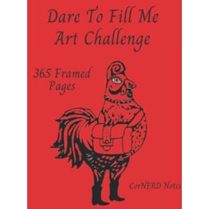 Knerg Gear CorNERD Dare to FILL ME Doodle Challenge "Wild Rooster Red": A nice, chunky, pencil sketch book. Perfect gift for family, teens, adults, kids. Knerg Gear CorNERD Dare to FILL ME Doodle Challenge "Wild Rooster Red": A nice, chunky, pencil sketch book. Perfect gift for family, teens, adults, kids.
