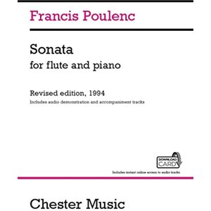 Francis Poulenc : Sonata For Flute And Piano (Audio Edition): Revised Edition, 1994 Audio Edition Francis Poulenc : Sonata For Flute And Piano (Audio Edition): Revised Edition, 1994 Audio Edition