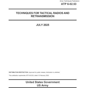United Army Techniques Publication ATP 6-02.53 Techniques for Tactical Radios and Retransmission July 2025 United Army Techniques Publication ATP 6-02.53 Techniques for Tactical Radios and Retransmission July 2025