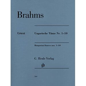Johannes Brahms Hungarian Dances nos. 1-10 Piano Sheet music ( HN 560 ): Instrumentation: Piano solo Johannes Brahms Hungarian Dances nos. 1-10 Piano Sheet music ( HN 560 ): Instrumentation: Piano solo