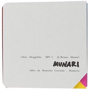 Munari, Bruno Bruno Munari Libro Illeggibile 'Mn 1' Munari, Bruno Bruno Munari Libro Illeggibile 'Mn 1'