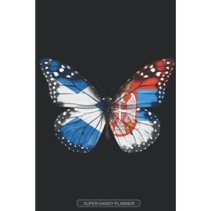 Country Planners, Popini Planner: Scottish Serbian Flag Combined Butterfly Flags Of Scotland Serbia Country Planners, Popini Planner: Scottish Serbian Flag Combined Butterfly Flags Of Scotland Serbia