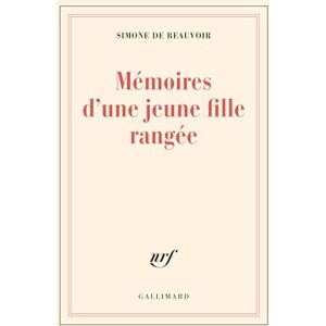 Beauvoir, Simone de Mémoires d'une jeune fille rangée Beauvoir, Simone de Mémoires d'une jeune fille rangée