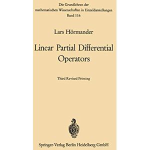 Hörmander, Lars Linear Partial Differential Operators: 116 (Grundlehren der mathematischen Wissenschaften, 116) Hörmander, Lars Linear Partial Differential Operators: 116 (Grundlehren der mathematischen Wissenschaften, 116)