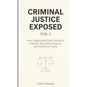 KOLOGESKI, ANDRÉ Criminal Justice Exposed Vol. 1: How Judges Really Make Decisions: Cognitive Bias, Media Pressure, and Institutional Inertia KOLOGESKI, ANDRÉ Criminal Justice Exposed Vol. 1: How Judges Really Make Decisions: Cognitive Bias, Media Pressure, and Institutional Inertia