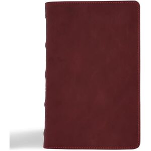 Csb Bibles by Holman CSB Personal Size Bible, Holman Handcrafted Collection, Premium Marbled Burgundy Calfskin Csb Bibles by Holman CSB Personal Size Bible, Holman Handcrafted Collection, Premium Marbled Burgundy Calfskin