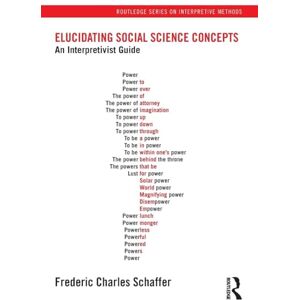 Schaffer, Frederic Charles Elucidating Social Science Concepts: An Interpretivist Guide (Routledge Series on Interpretive Methods) Schaffer, Frederic Charles Elucidating Social Science Concepts: An Interpretivist Guide (Routledge Series on Interpretive Methods)