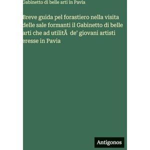 Gabinetto Di Belle Arti in Pavia Breve guida pel forastiero nella visita delle sale formanti il Gabinetto di belle arti che ad utilità de' giovani artisti eresse in Pavia Gabinetto Di Belle Arti in Pavia Breve guida pel forastiero nella visita delle sale formanti il Gabinetto di belle arti che ad utilità de' giovani artisti eresse in Pavia