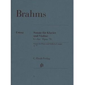 Brahms, JohannesHiekel, Hans O.(E) Sonata G major op. 78violin and piano Brahms, JohannesHiekel, Hans O.(E) Sonata G major op. 78violin and piano