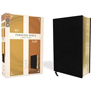 Zondervan KJV, Amplified, Parallel Bible, Large Print, Bonded Leather, Black, Red Letter: Two Bible Versions Together for Study and Comparison Zondervan KJV, Amplified, Parallel Bible, Large Print, Bonded Leather, Black, Red Letter: Two Bible Versions Together for Study and Comparison