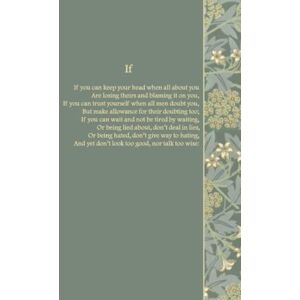 Studios, Willosed Willosed Journal/Notebook: Inspirational Poetry: Kipling Book One: Rudyard Kipling If ~ Verse One Studios, Willosed Willosed Journal/Notebook: Inspirational Poetry: Kipling Book One: Rudyard Kipling If ~ Verse One