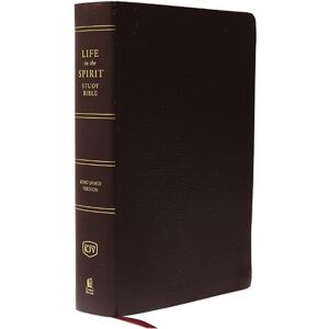 Thomas Nelson KJV, Life in the Spirit Study Bible, Bonded Leather, Burgundy, Thumb Indexed, Red Letter: Formerly Full Life Study Thomas Nelson KJV, Life in the Spirit Study Bible, Bonded Leather, Burgundy, Thumb Indexed, Red Letter: Formerly Full Life Study