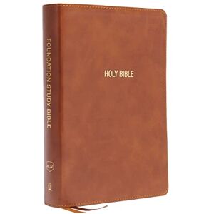 Thomas Nelson NKJV, Foundation Study Bible, Large Print, Leathersoft, Brown, Red Letter, Comfort Print: Holy Bible, New King James Version Thomas Nelson NKJV, Foundation Study Bible, Large Print, Leathersoft, Brown, Red Letter, Comfort Print: Holy Bible, New King James Version