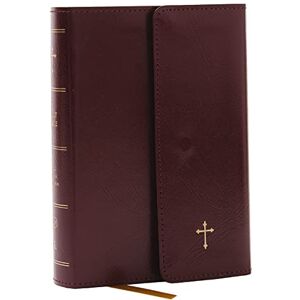Thomas Nelson KJV Holy Bible: Compact with 43,000 Cross References, Burgundy Leatherflex with flap, Red Letter, Comfort Print: King James Version: Holy Bible, King James Version Thomas Nelson KJV Holy Bible: Compact with 43,000 Cross References, Burgundy Leatherflex with flap, Red Letter, Comfort Print: King James Version: Holy Bible, King James Version
